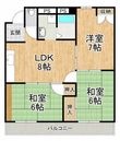 ヴィラ千代田の間取図
