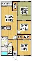 ウエストリバーの間取図