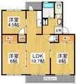 泉北槇塚台住宅10号棟の間取図