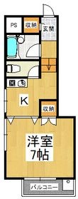 ベルメゾン一須賀Ⅲ号館の間取図