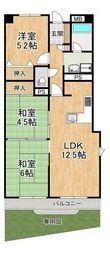 美加の台南海アーバンコンフォート壱番館の間取図