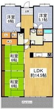 メゾンドールウイングヒルズ参番館の間取図