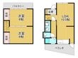 堺市東区北野田貸家の間取図