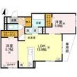 プライム金剛の間取図