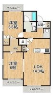トゥールブランシュM&MⅠの間取図