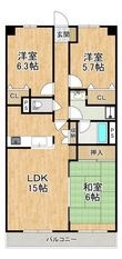 サンシティ泉ヶ丘の間取図