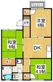 グリーンヒルA棟の間取図