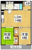 KRグランドインの間取図