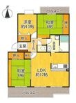 津々山台第二住宅6号棟の間取図