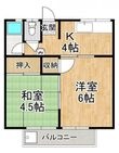 鳴尾ハイツの間取図