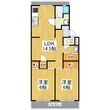 安田マンションの間取図