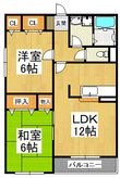 メゾンディジェームNの間取図