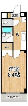 白鷺TKハイツ2号館の間取図