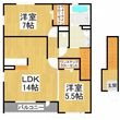 ヴィラファミールの間取図
