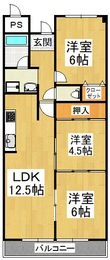 ギャレ金剛の間取図