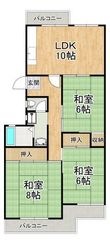 新檜尾台第二次住宅5号棟の間取図