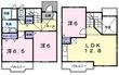 ユタカハイツ加賀田B棟の間取図