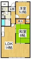 写真：日吉壱番館2階の間取図
