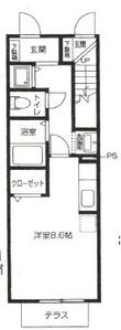 フルールふじさわ台の間取図