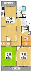 安田マンションの間取図