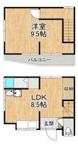 ねこハウスの間取図