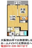 大阪狭山市金剛2丁目の間取図