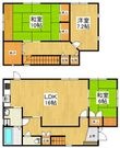 堺市中区深阪貸家の間取図