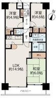クローバーハイツ南花台の間取図