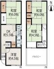 日置荘西町五丁戸建ての間取図