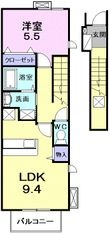 ソルシェール和泉中央Ⅰの間取図