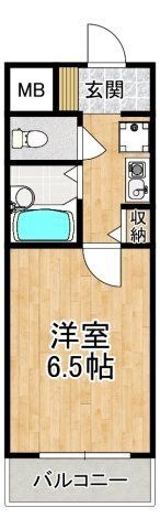 拡大写真:上田マンション 2階205の間取り