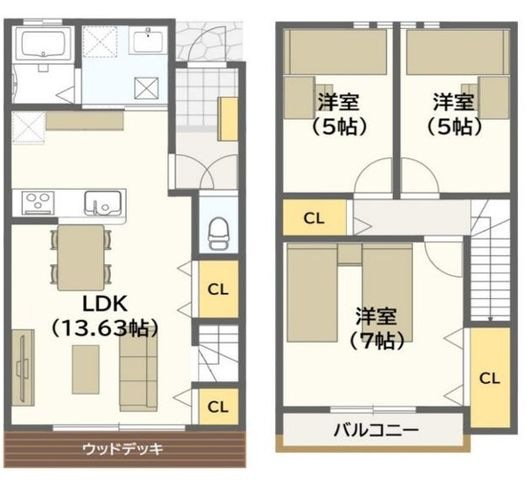 拡大写真:ブリーズテラス本町 1階1の間取り