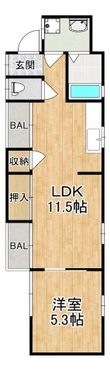 Bulissful深井北町(ブリスフル)の間取図