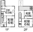 雲川向井田貸家の間取図
