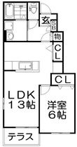 グランシエル星田の間取図
