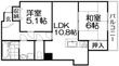 グリュイエール野田 1号棟の間取図