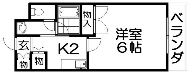 拡大写真:GRAND星丘 2階205の間取り