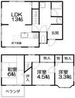 ステップ1号館米ノ尾の間取図