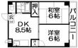 宮之阪ビルの間取図