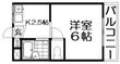 御殿山壱番館の間取図