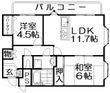 ドミシル谷辻の間取図
