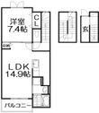 トレ ミ カーサ星の森の間取図