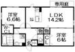 スカイヒル枚方B棟の間取図