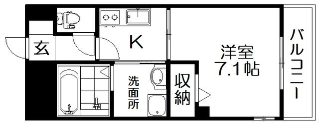 拡大写真:アルファクラージュ3 3階302の間取り