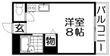 シャンテー長尾家具の間取図