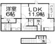 ソレイユ大峰の間取図