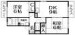 ボンジュール岡山手 2番館の間取図