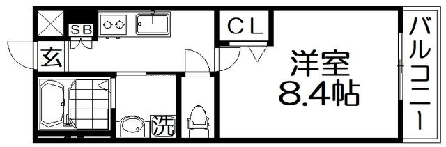 拡大写真:フォンスモンテ 2階205の間取り
