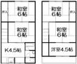 雲川貸家の間取図