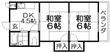 三熊ハイツ3号館の間取図